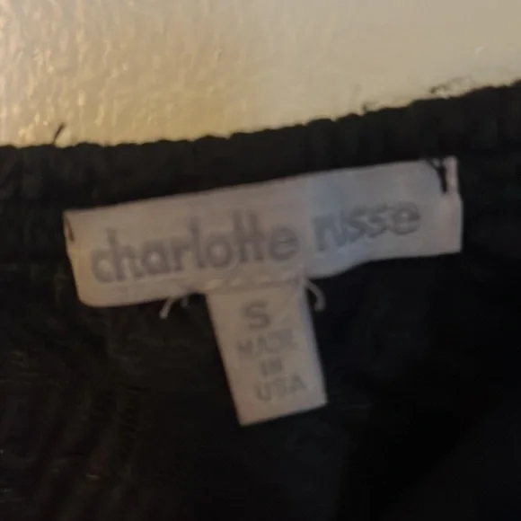 Charlotte Russe black crop top size S - Picture 4 of 5